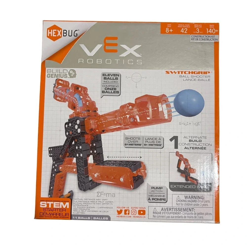 HEXBUG VEX Robotics SwitchGrip Ball Shooter STEM Toy Ages 8 Up